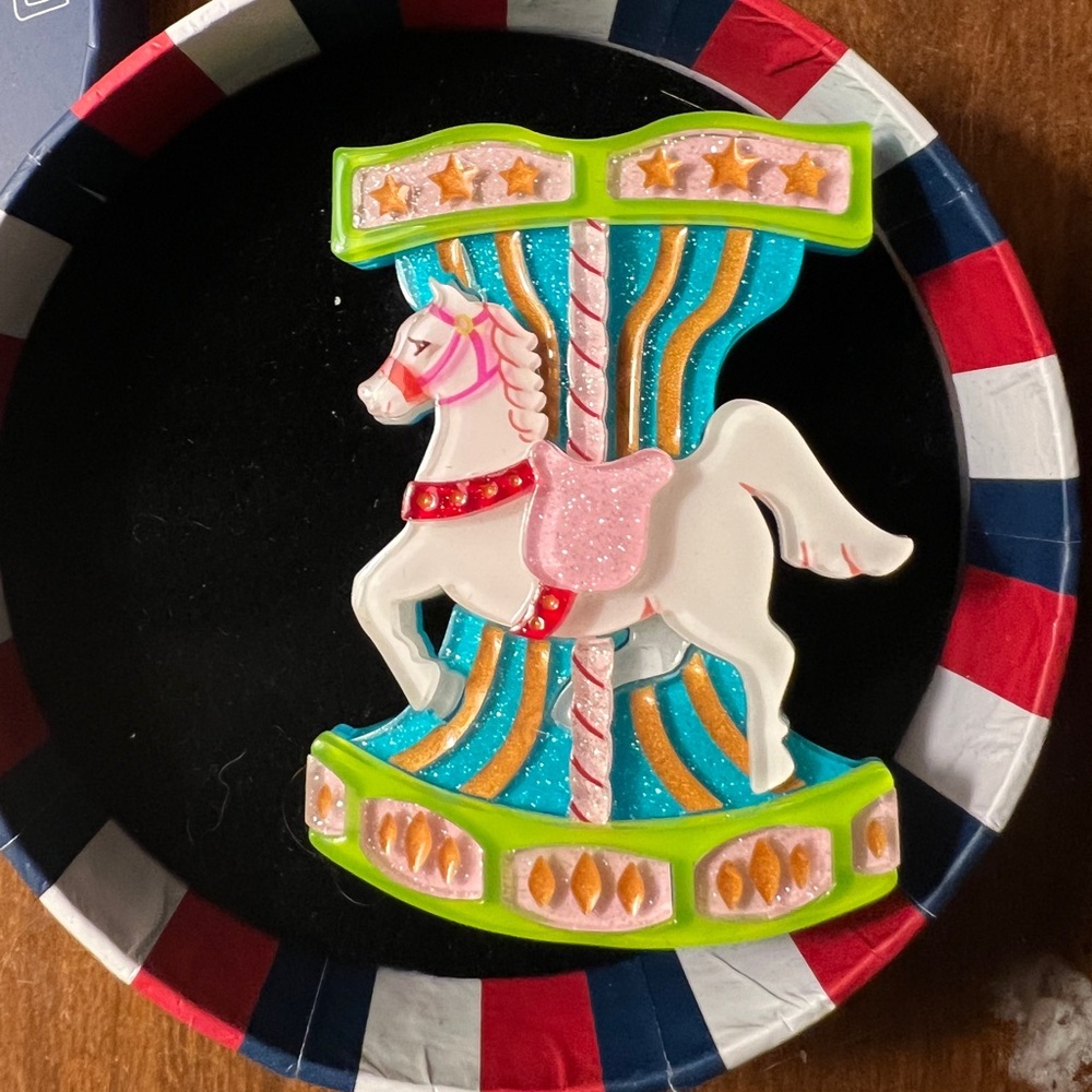 erstwilder carousel Paris brooch